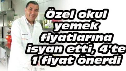 4’te 1 yemek fiyatı önerdi