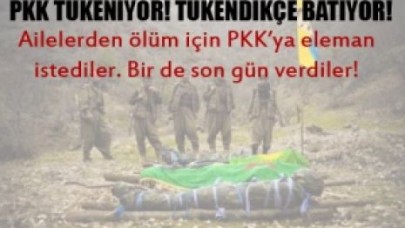 PKK bittiğinin haberini böyle yolladı!