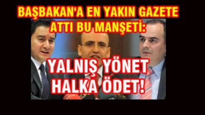 YALNIŞ YÖNET HALKA ÖDET!