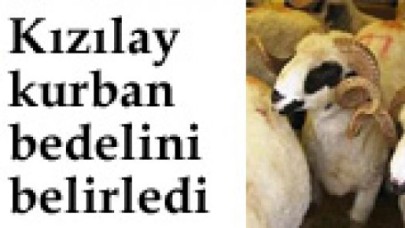 Kızılay kurban bedelini belirledi