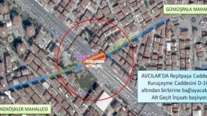 Avcılar-Kuruçeşme alt geçit inşaatı başladı