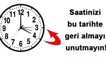 Yaz saati uygulaması sona eriyor
