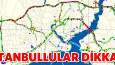 İstanbul trafiği felç oldu