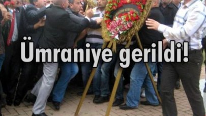 Ümraniye'de çelenk koyma gerginliği…