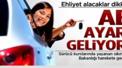 Ehliyet alacaklar dikkat! AB ayarı geliyor