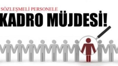 Sözleşmeli personel kadrolu oluyor