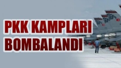Terörist yuvalarına bomba yağdı