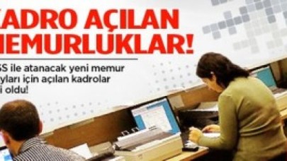 Memur alımı yapılacak kadrolar belli oldu