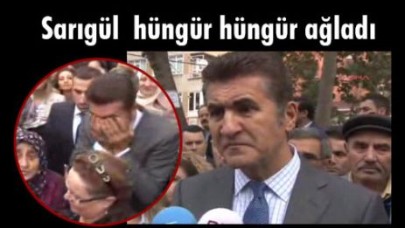 Sarıgül  hüngür hüngür ağladı