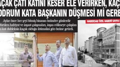 Haberdar yazdı,  kaçak inşaat mühürlendi!