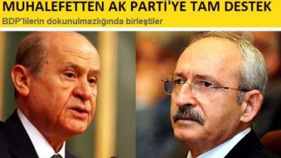 Muhalefetten AK Parti'ye Tam Destek
