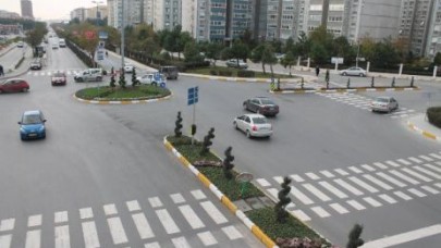 Yayalar için yaya geçidi şablonu