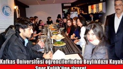 Kafkas öğrencilerden ziyaret