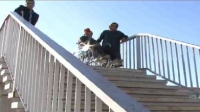 Kumburgaz'da ilginç üst geçit