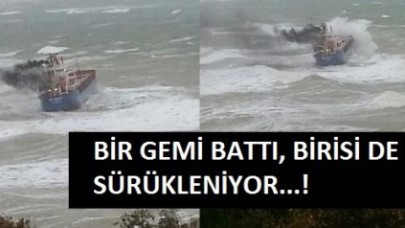 Şile açıklarında gemi battı