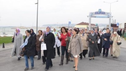 Çavuşlulu kadınlar ilk kez Silivri’ye geldi