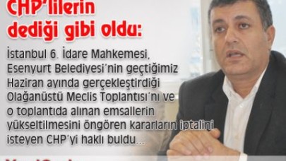 Mahkeme CHP’lileri haklı buldu...