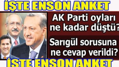 2012'NİN SON ANKETİ