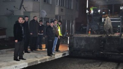 Tepecik asfaltlanıyor...