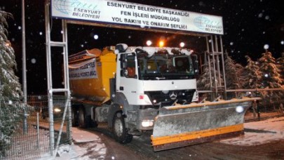 Esenyurt ’ta kar’a karşı 7/24 müdahale