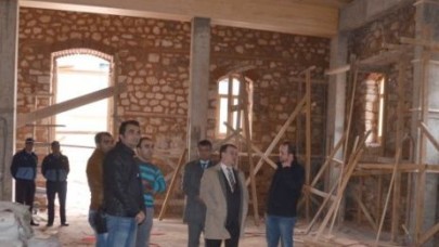 Fuaye ve sergi salonu çalışmaları hız kazandı