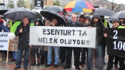 Esenyurt mağdurlarından düdüklü eylem