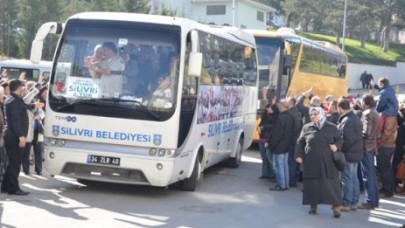 ÇOLAKOĞLU UMREYE GİDENLERİ UĞURLADI