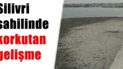 Silivri'de deniz 170 metre çekildi