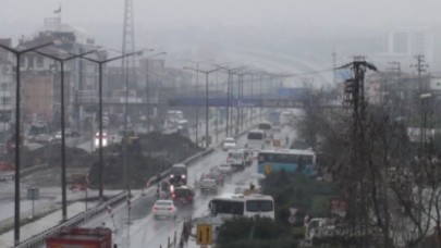 Silivri'de kar yağışı