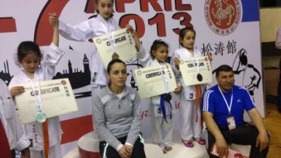 Çatalca'ya 5 Madalya Karate Okulundan