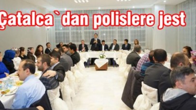Çatalca`dan polislere jest
