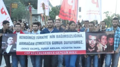 CHP’li gençler Deniz Gezmiş için yürüdü