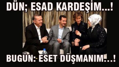 DÜN; ESAD KARDEŞİM, BUGÜN: ESET DÜŞMANIM…!