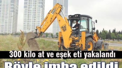 300 kilo at ve eşek eti yakalandı