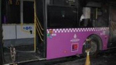 Beyoğlu'nda otobüse molotoflu saldırı