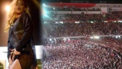 Rihanna İnönü'de fırtına gibi