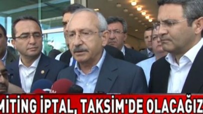 CHP mitingi iptal edildi