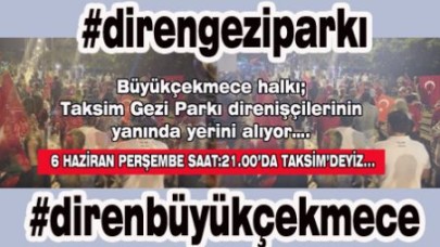 Büyükçekmece'den direnişçilere destek var....