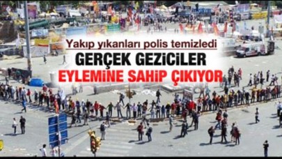 MEYDANDA İNSAN ZİNCİRİ