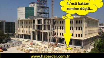 Dördüncü kattan düştü, zemine çakıldı!