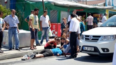 Engelli kadına araç çarptı