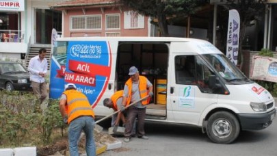 Acil yol bakım aracı hizmete hazır