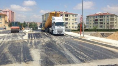 Çantaköy'de asfaltlama çalışmları başladı