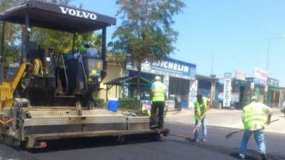 Yeni Sanayi’de asfaltlama devam ediyor