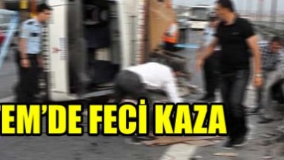 TEM'de feci kaza: 5 ölü