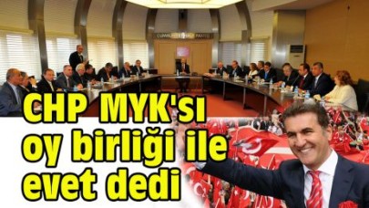 CHP MYK'sı Sarıgül'e oy birliği ile evet dedi