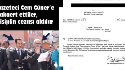 Gazeteciye hakaret ettiler, disiplin cezası aldılar!