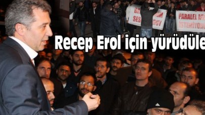 Recep Erol taraftarları eylem yaptı