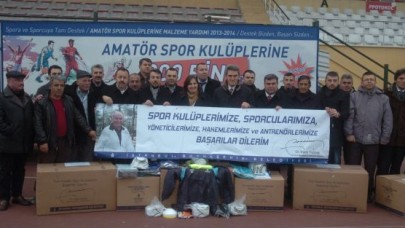 Çatalca Kulüpleri’ne malzeme desteği