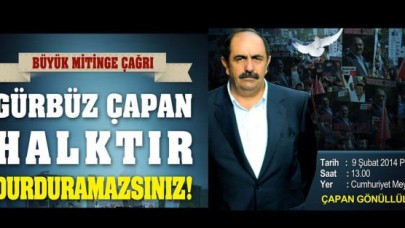 ÇAPAN’A DESTEK MİTİNGİ!